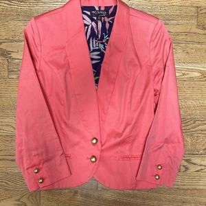 The Webster at Target shirt blazer in salmon.